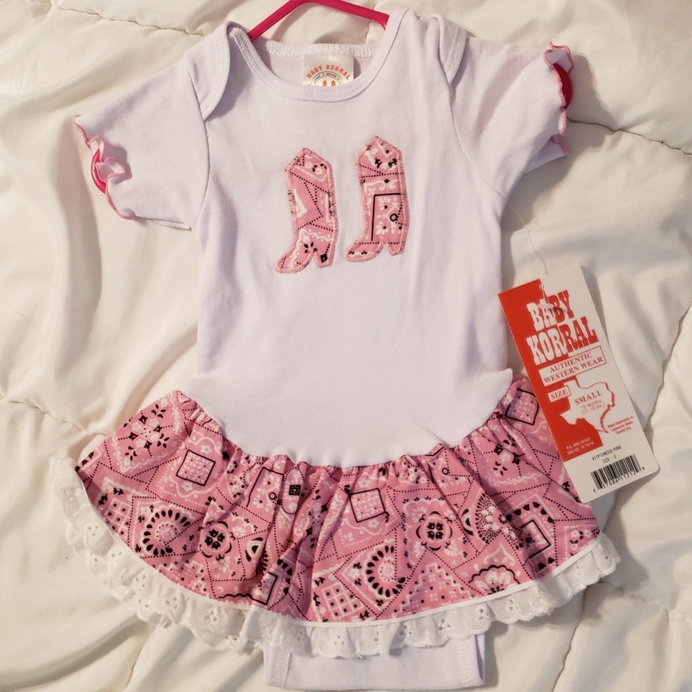 Baby Korral New cowgirl one piece 12 months